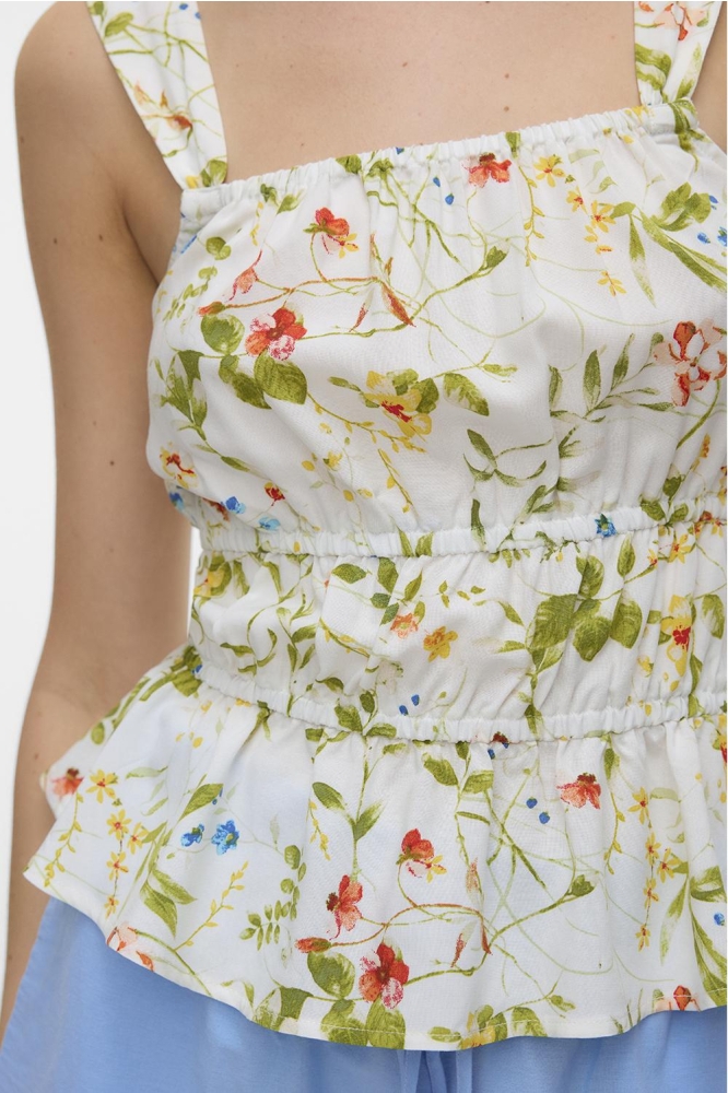 VMEASY JOY GATHERING SINGLET WVN GA 10328680 SNOW WHITE/PHOEBE